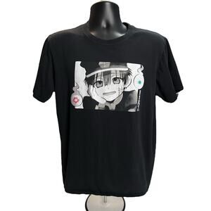 Toilet-Bound Hanako-Kun Anime Graphic T-Shirt | Black | Size Large | Unisex Tee